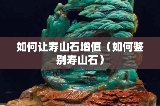 如何讓壽山石增值(如何鑒別壽山石) 如何讓壽山石增值(如何鑒別壽山石)