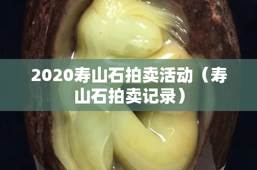 2020壽山石拍賣活動(壽山石拍賣記錄) 2020壽山石拍賣活動(壽山石拍賣記錄)