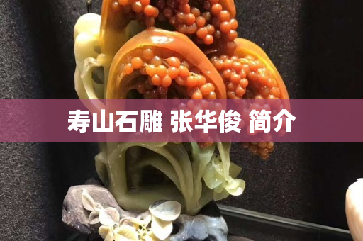 壽山石雕 張華俊 簡介
