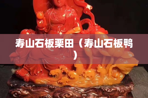 壽山石板栗田（壽山石板鴨）