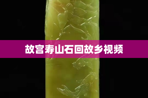 故宮壽山石回故鄉視頻