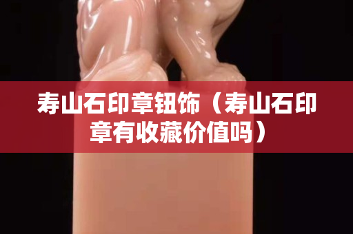 壽山石印章鈕飾（壽山石印章有收藏價值嗎）