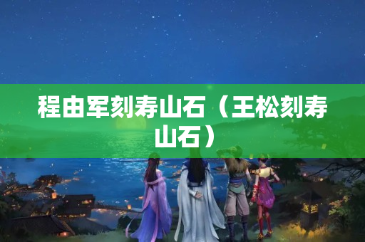 程由軍刻壽山石（王松刻壽山石）