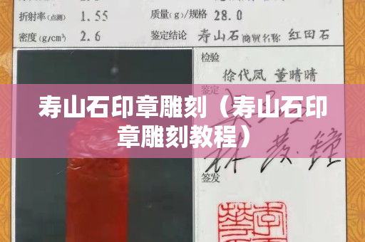 壽山石印章雕刻（壽山石印章雕刻教程）