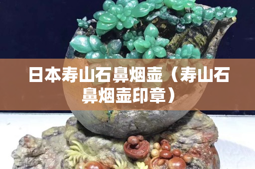 日本壽山石鼻煙壺（壽山石鼻煙壺印章）