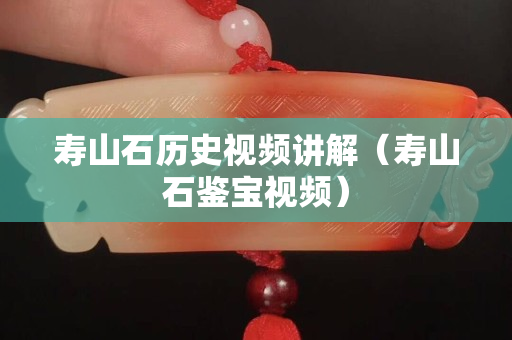 壽山石歷史視頻講解(壽山石鑒寶視頻) 壽山石歷史視頻講解(壽山石鑒寶視頻)
