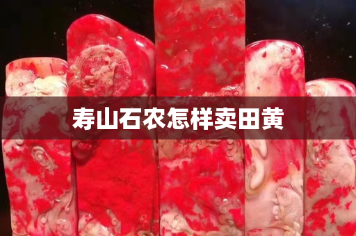 壽山石農怎樣賣田黃
