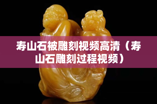 壽山石被雕刻視頻高清（壽山石雕刻過程視頻）