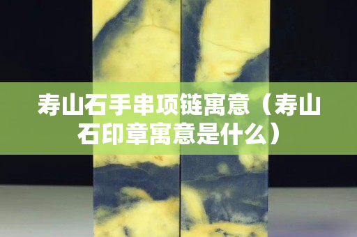 壽山石手串項鏈寓意（壽山石印章寓意是什么）