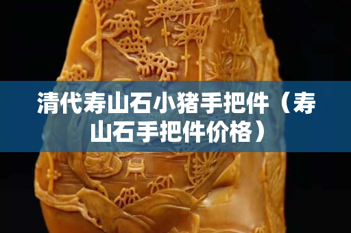 清代壽山石小豬手把件（壽山石手把件價格）
