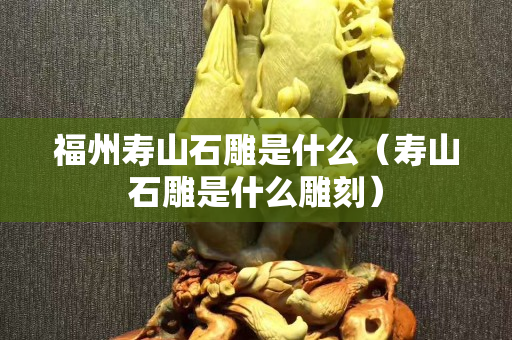 福州壽山石雕是什么（壽山石雕是什么雕刻）