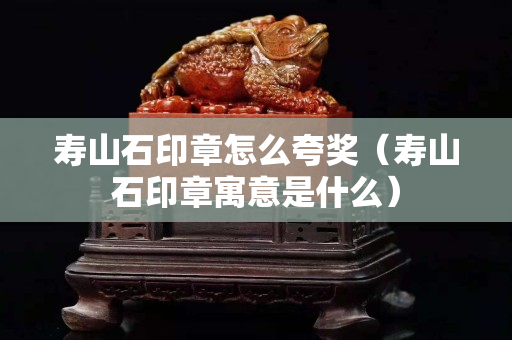 壽山石印章怎么夸獎（壽山石印章寓意是什么）