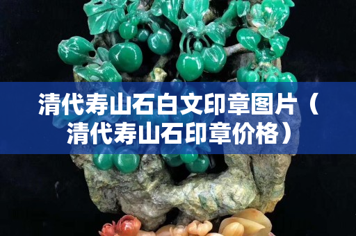 清代壽山石白文印章圖片（清代壽山石印章價格）