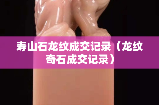 壽山石龍紋成交記錄（龍紋奇石成交記錄）