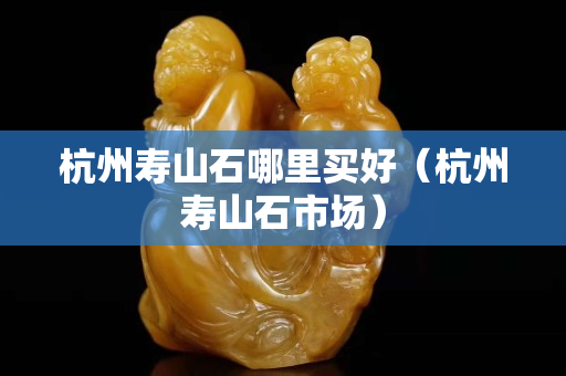 杭州壽山石哪里買好（杭州壽山石市場）