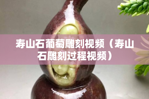 壽山石葡萄雕刻視頻（壽山石雕刻過程視頻）