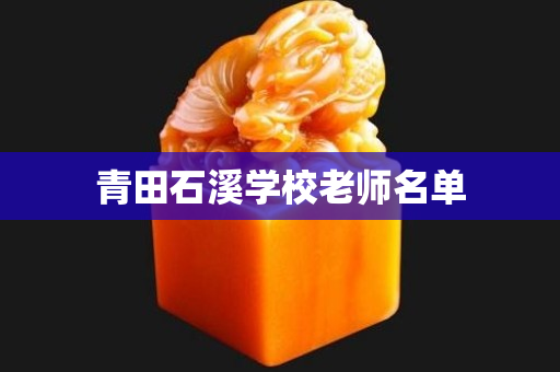 青田石溪學校老師名單