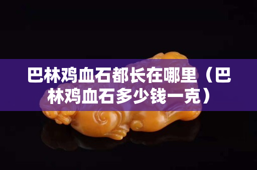 巴林雞血石都長在哪里(巴林雞血石多少錢一克) 巴林雞血石都長在哪里(巴林雞血石多少錢一克)