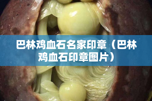 巴林雞血石名家印章(巴林雞血石印章圖片) 巴林雞血石名家印章(巴林雞血石印章圖片)