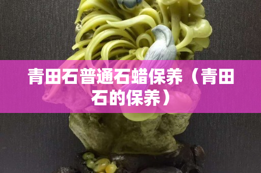 青田石普通石蠟保養（青田石的保養）