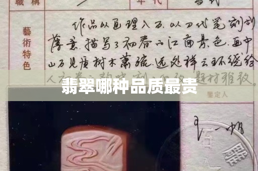 翡翠哪種品質最貴 翡翠哪種品質最貴