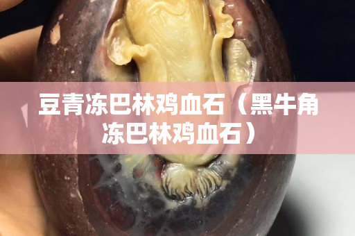 豆青凍巴林雞血石(黑牛角凍巴林雞血石) 豆青凍巴林雞血石(黑牛角凍巴林雞血石)
