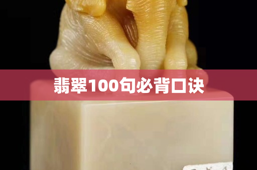 翡翠100句必背口訣 翡翠100句必背口訣
