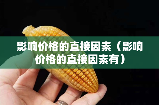 影響價格的直接因素（影響價格的直接因素有）