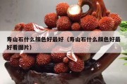 壽山石什么顏色好最好（壽山石什么顏色好最好看圖片）